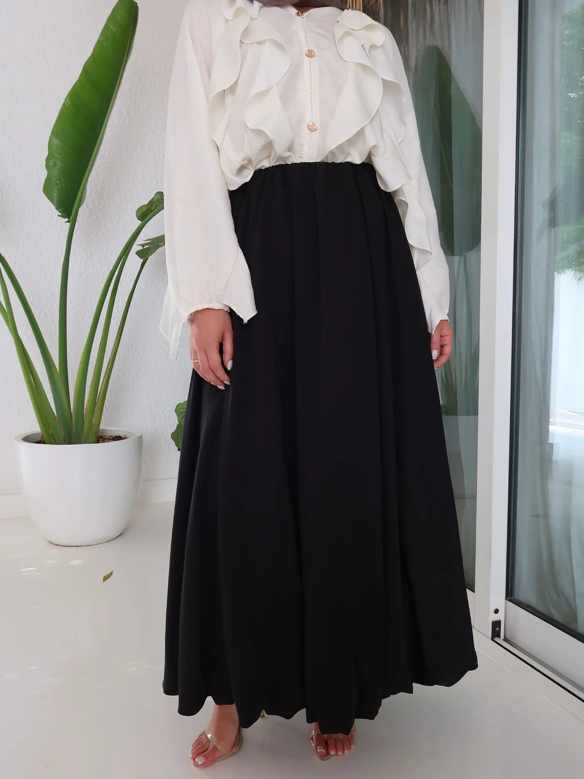 Black Balloon Skirt